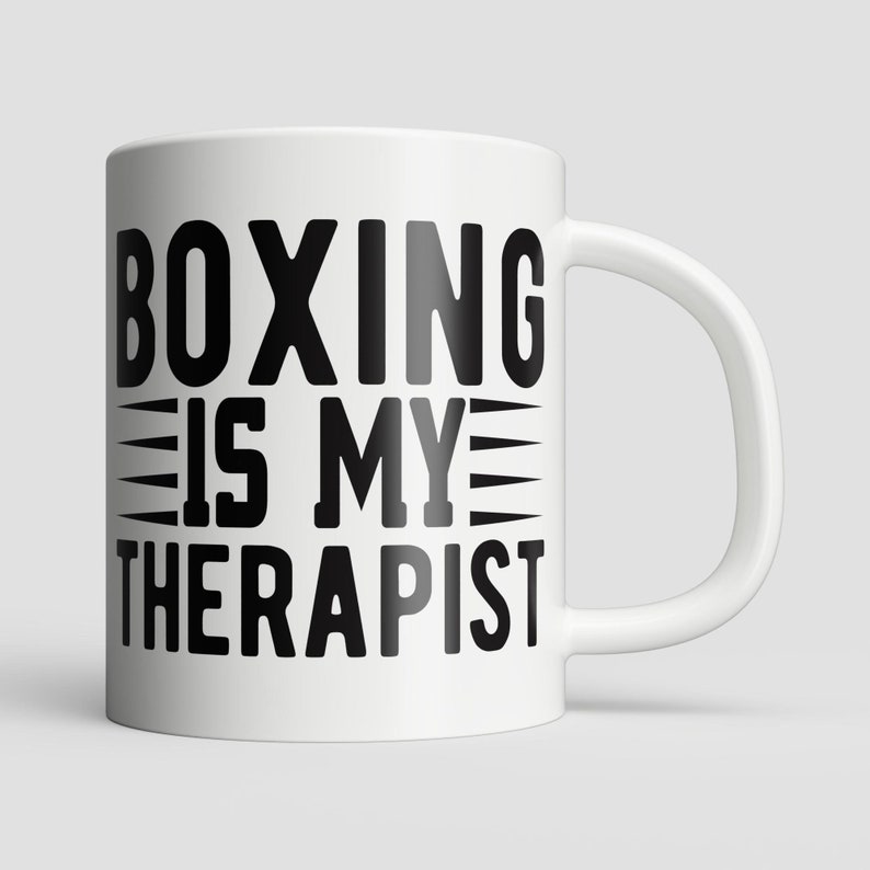Boxing Is My Therapist Mug