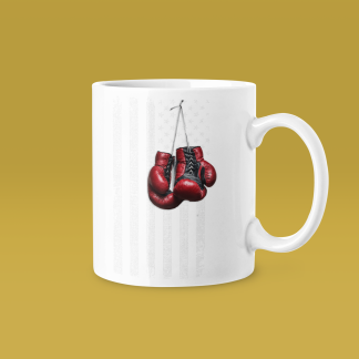 American Flag Gloves Patriotic Mug