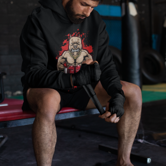Angry Gorilla Fighter Boxing Hoodie - Product Image