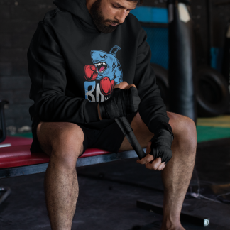 Bad Shark Boxer Boxing Hoodie - Product Image