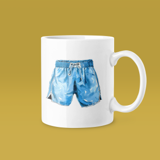 Blue Boxing Shorts Mug