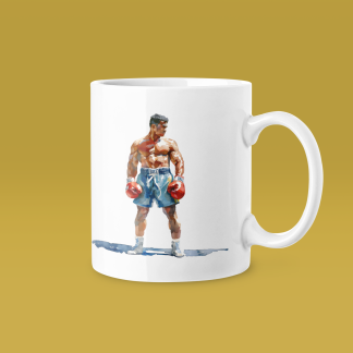 Boxer Blue Shorts Guard Up Mug