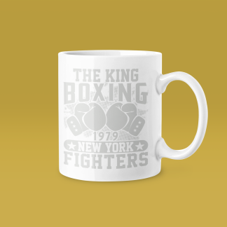 Boxer Face Sketch Art Mug