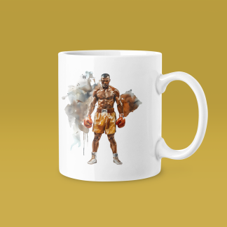 Boxer Orange Shorts Ready Mug