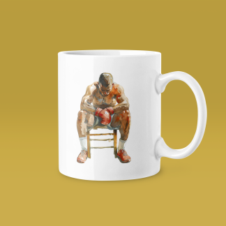Boxer Seated Head Down Mug