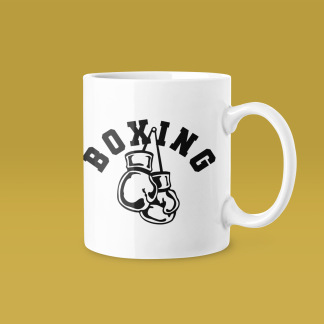 Boxing Arched Hanging Gloves Classic Mug