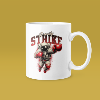 Boxing Astronaut Mug