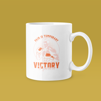 Champion Black Boxing Mug