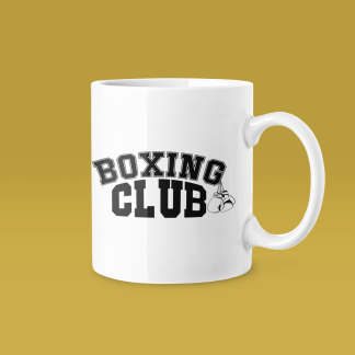 Boxing Club Small Gloves Accent Mug