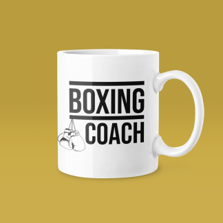 Boxing Coach Line Divider Gloves Mug