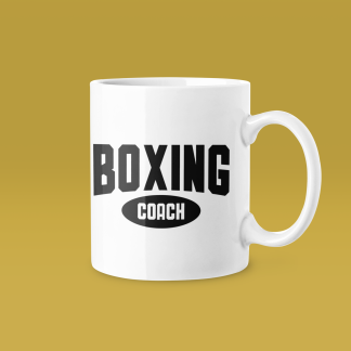 Boxing Coach Oval Label Mug