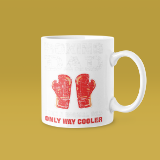 Boxing Dad Green Silhouettes Mug