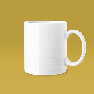 Boxing Text Mug