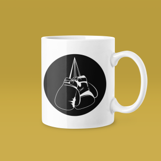Boxing Gloves Black Mug