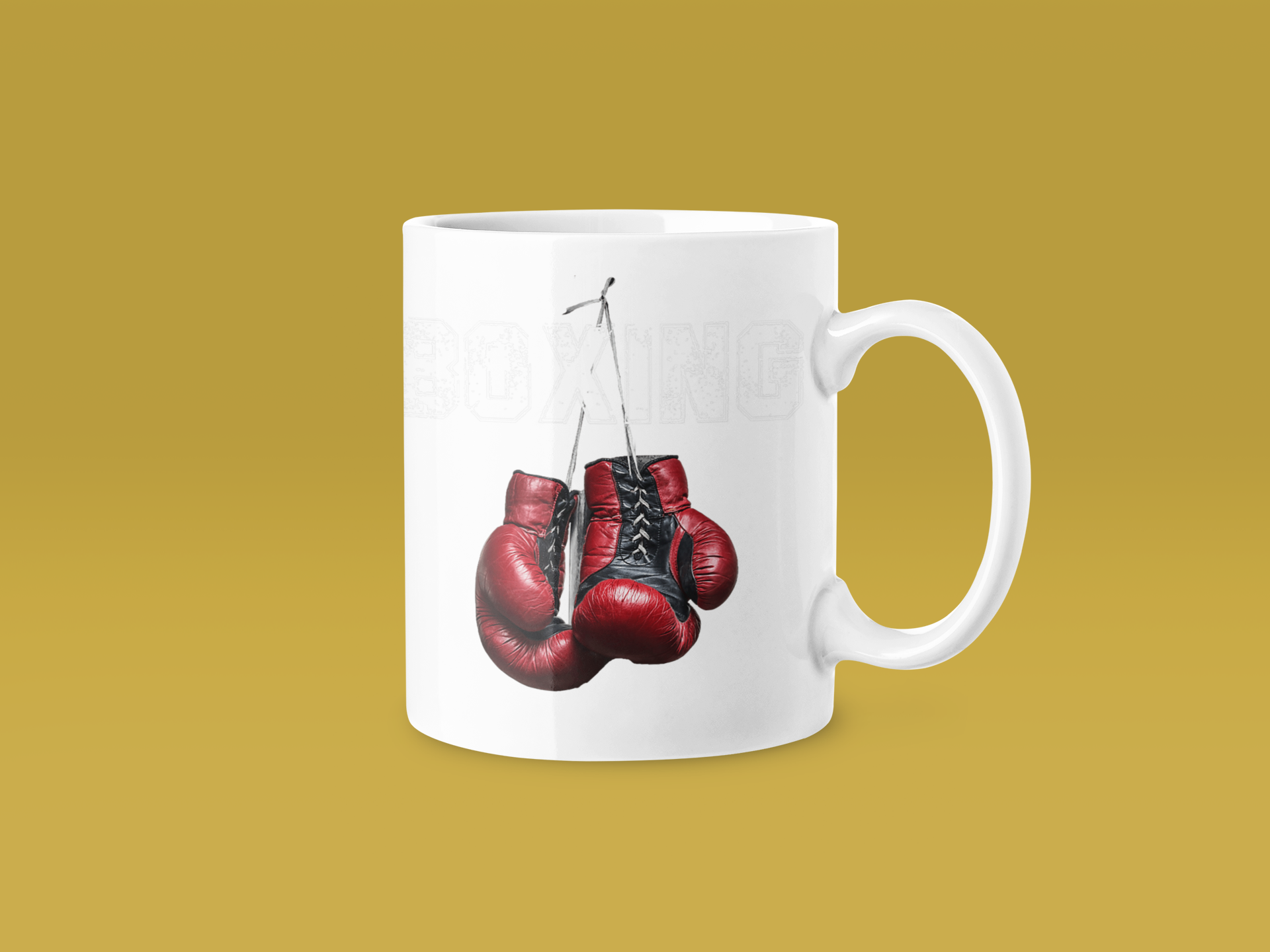 Black Gloves Boxing Mug