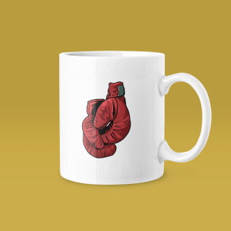 Boxing Gloves Heartbeat Line Mug