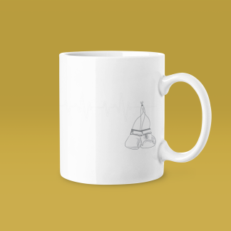 Boxing Gloves Heartbeat Pulse Mug