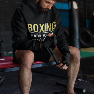 Boxing Hard Work Hoodie - Product Image