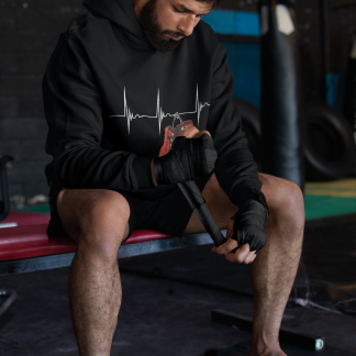 Boxing Heartbeat Line Hoodie - Product Image