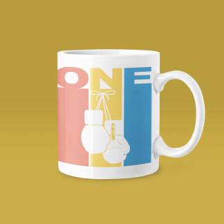 Boxing One Retro Minimal Mug