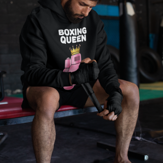 Boxing Queen Pink Glove Hoodie - Product Image