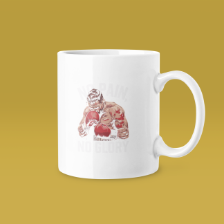 Boxing Red Gloves Illustration Mug