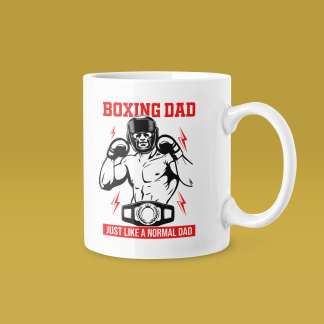 Boxing Red Gloves Vintage Worn Mug