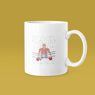 Boxing Red Text Gloves Mug