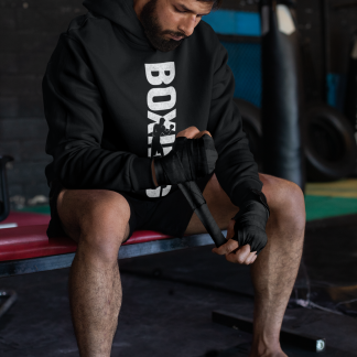 Boxing Vertical Text Hoodie - Product Image