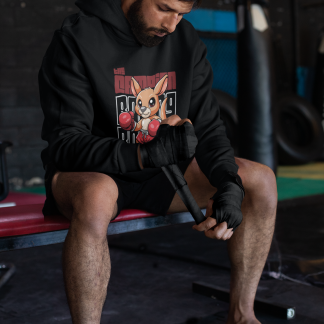 Cartoon Kangaroo Boxer Boxing Hoodie - Product Image