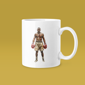 Champion Gold Belt Pose Mug