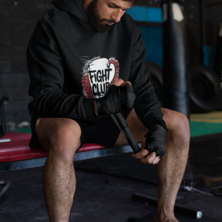 Fight Club Glove Badge Boxing Hoodie - Product Image