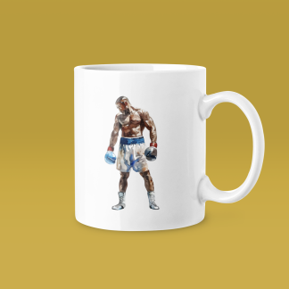 Fighter Red Shorts White Gloves Mug