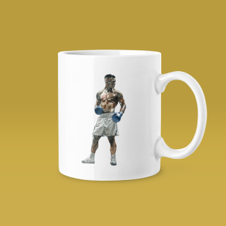 Fighter Standing Blue Gloves Mug