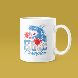 Fighting Cat Boxing Gloves Mug