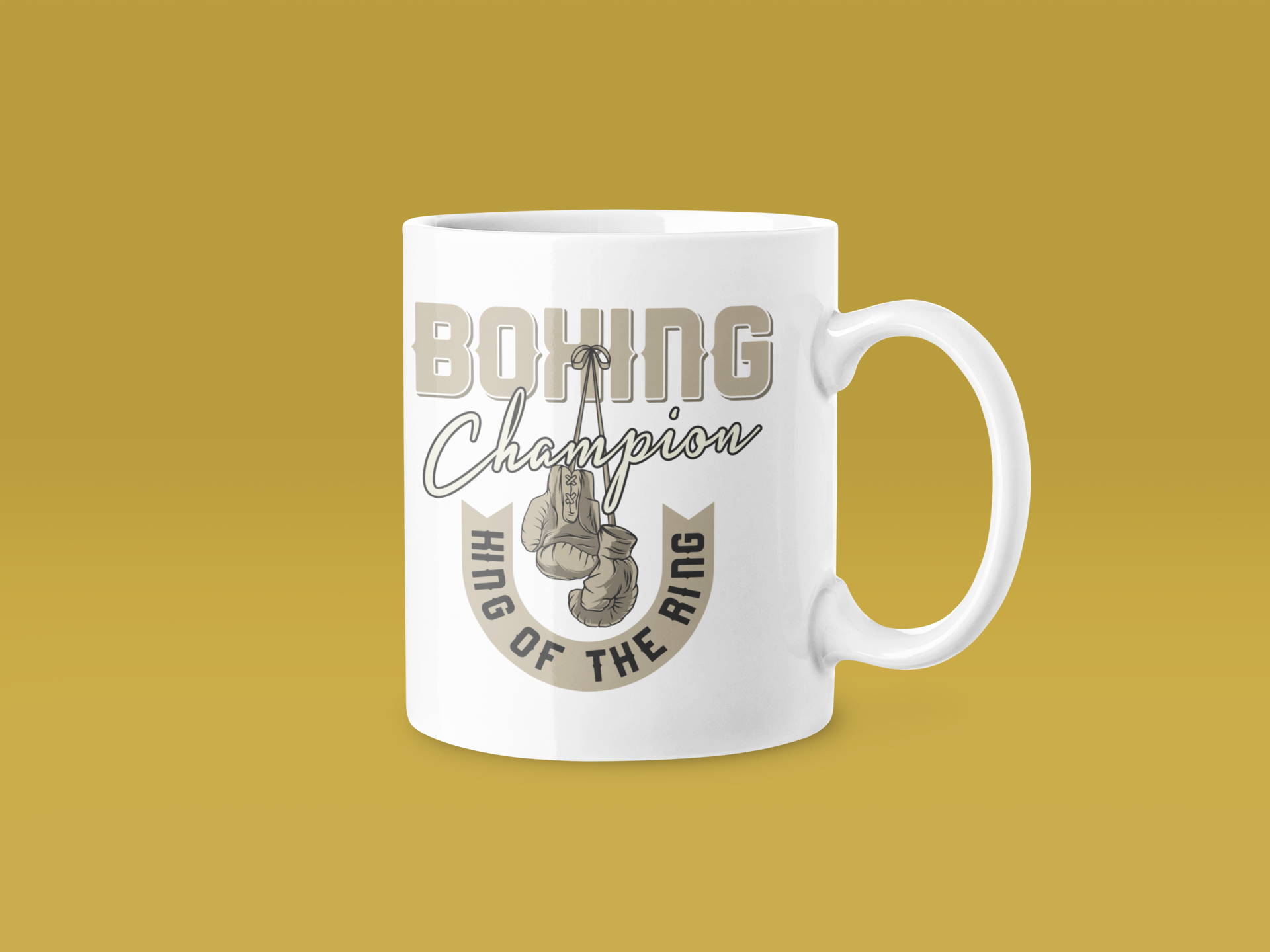 Green Gloves Side View Mug