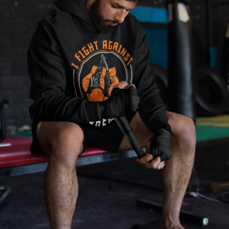 I Fight Against Boxing Hoodie - Product Image