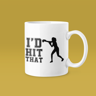 I'd Hit That Female Boxer Funny Mug