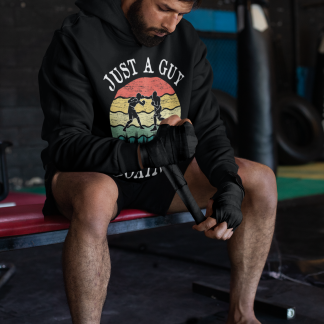 Just A Guy Boxing Hoodie - Product Image
