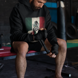Mexico Flag Boxing Hoodie - Product Image