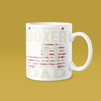 My Favorite Boxer Calls Me Dad Mug