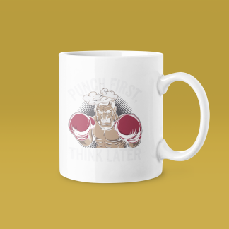 Orange Gloves Vintage Mug