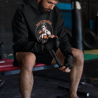 Pain Is Temporary Boxing Hoodie - Product Image