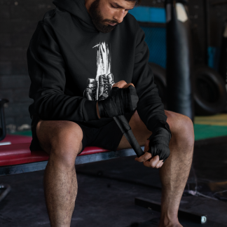 Plain Design Boxing Hoodie - Product Image