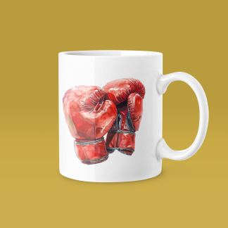 Red Boxing Gloves Large Mug