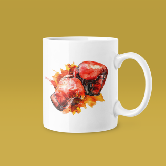 Red Gloves Fire Burst Mug