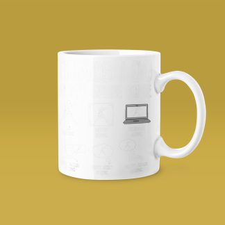 Things I Do In My Spare Time Boxing Mug