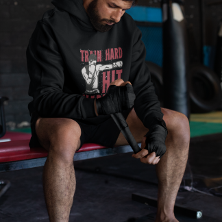 Train Hard Hit Boxing Hoodie - Product Image