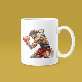 Two Fighters Exchange Punches Mug