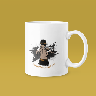 Vintage Boxer Illustration Mug